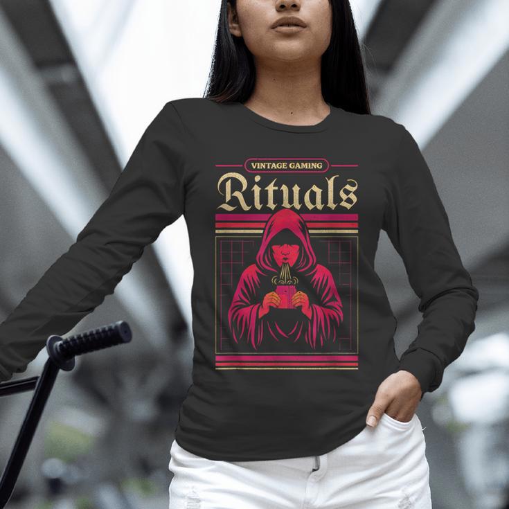 Vintage Gaming Rituals Retro Gamer Nostalgia Vintage Games Unisex Long Sleeve T-Shirt Vintage Gaming Rituals Retro Gamer Nostalgia Vintage Games Unisex Long Sleeve T-Shirt