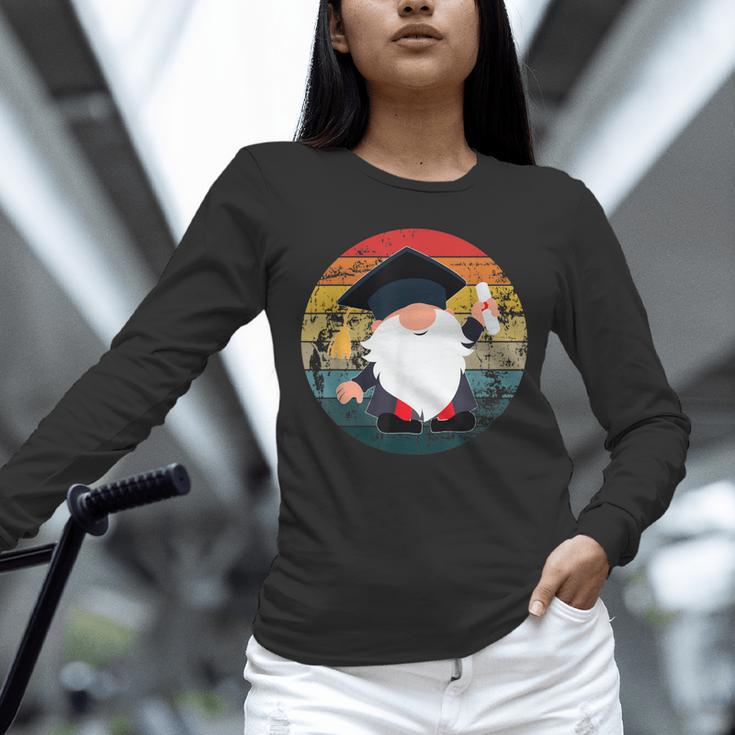 Vintage Graduation Gnome Unisex Long Sleeve T-Shirt