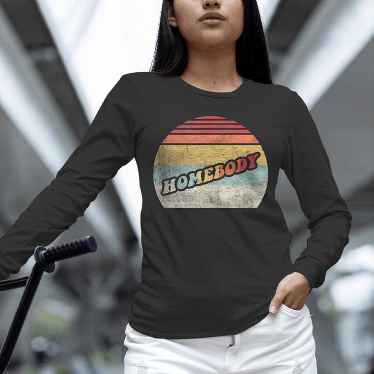 Vintage Homebody Shirt Stay At Home Quarantine Introvert Unisex Long Sleeve T-Shirt