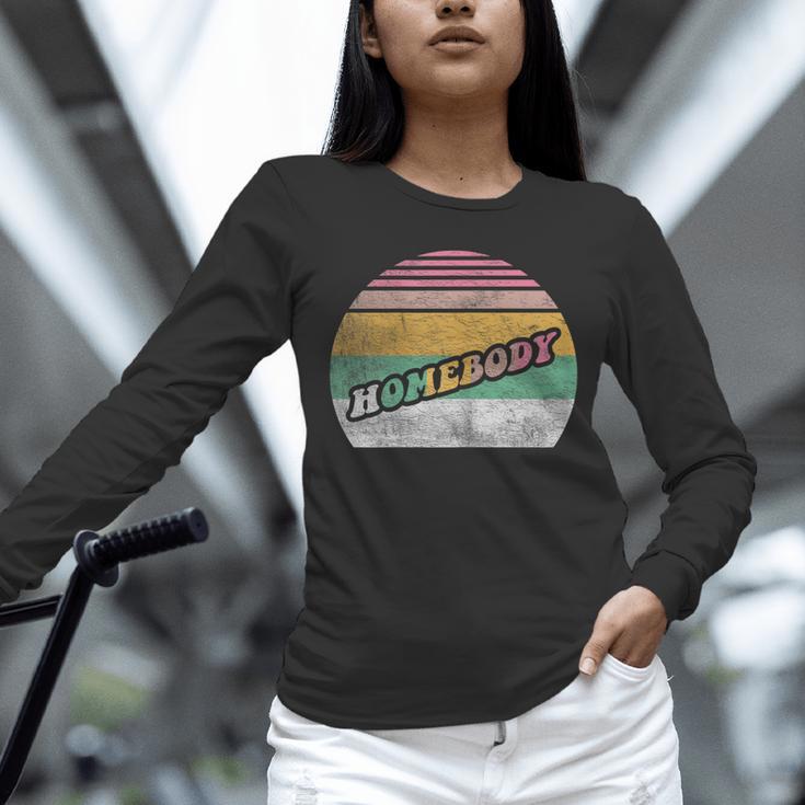Vintage Homebody Shirt Stay At Home Quarantine Introvert Unisex Long Sleeve T-Shirt