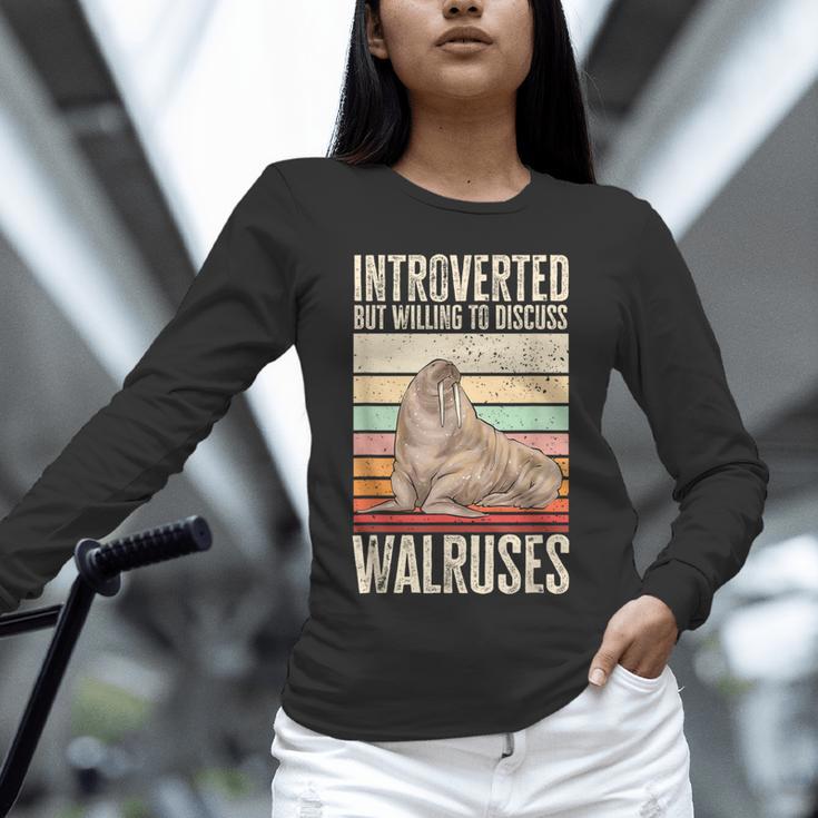Walrus Lover Introvert Walrus Unisex Long Sleeve T-Shirt Walrus Lover Introvert Walrus Unisex Long Sleeve T-Shirt