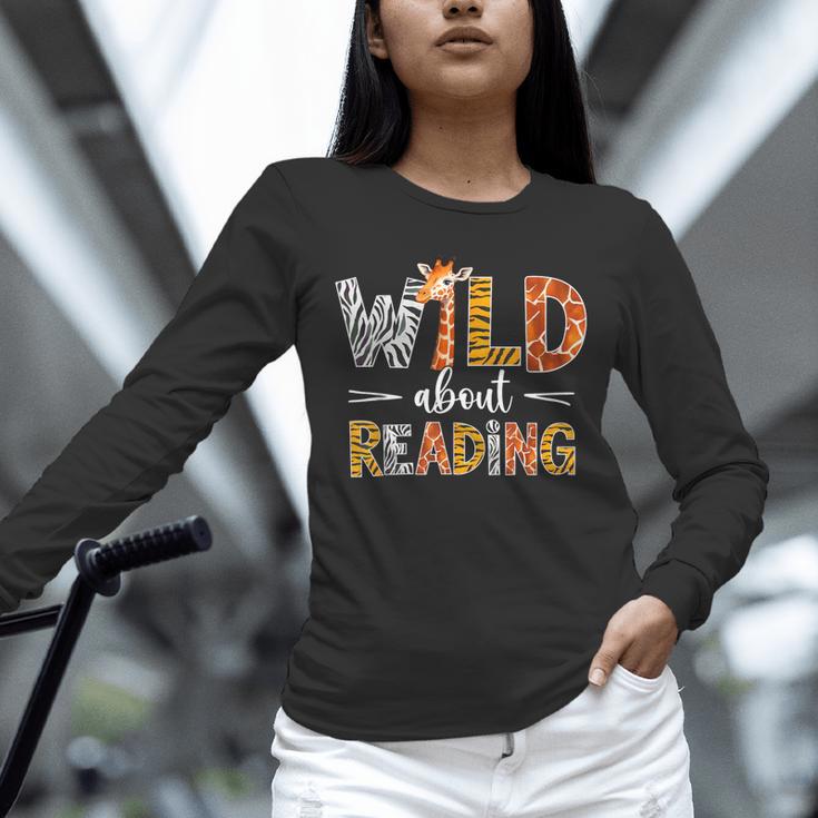 Wild About Reading Books Reader Teachers Kids Librarian Unisex Long Sleeve T-Shirt Wild About Reading Books Reader Teachers Kids Librarian Unisex Long Sleeve T-Shirt