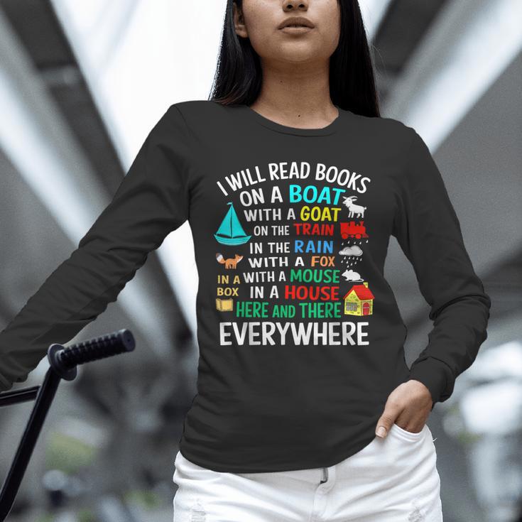 I Will Read Books On A Boat & Everywhere Unisex Long Sleeve T-Shirt