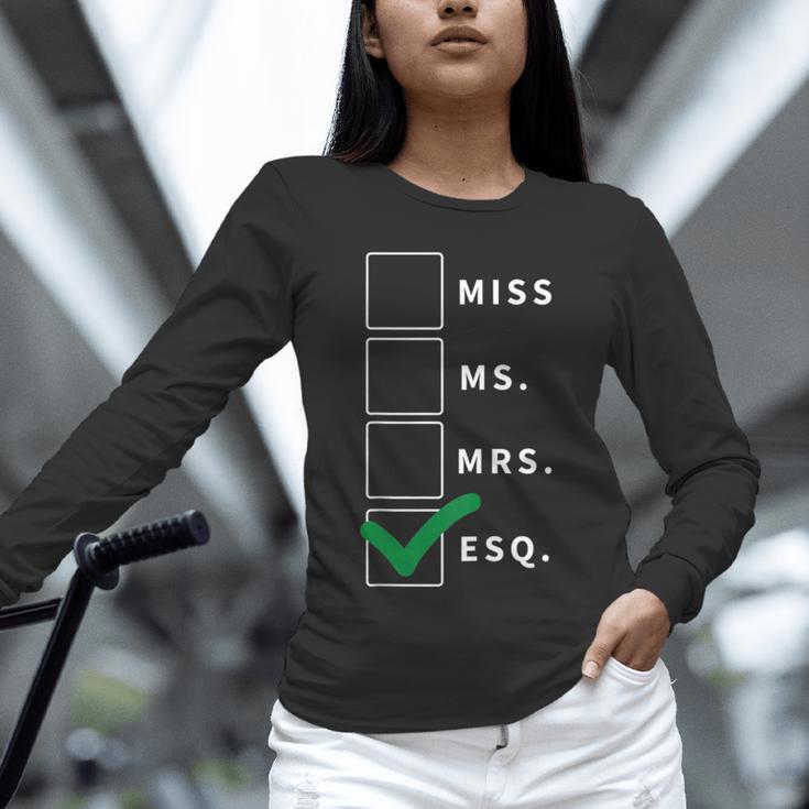 Woman Law School Lawyer Graduation Attorney Unisex Long Sleeve T-Shirt