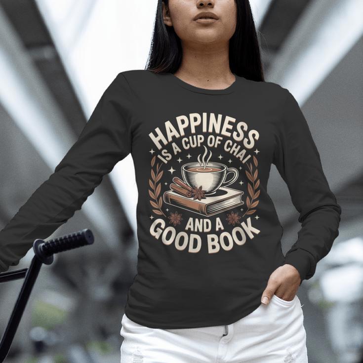 Women's Chai Tea And Books Chai Latte Lover Unisex Long Sleeve T-Shirt