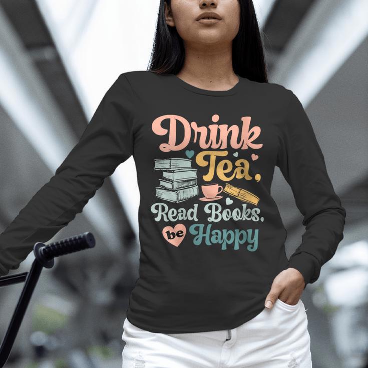 Women's Drink Tea Read Books Nerd Book Reader Book Reading Lover Unisex Long Sleeve T-Shirt Women's Drink Tea Read Books Nerd Book Reader Book Reading Lover Unisex Long Sleeve T-Shirt