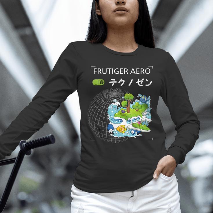 Women's Frutiger Aero Y2K Fashion Trends Statement Piece Tech Orbite Unisex Long Sleeve T-Shirt Women's Frutiger Aero Y2K Fashion Trends Statement Piece Tech Orbite Unisex Long Sleeve T-Shirt