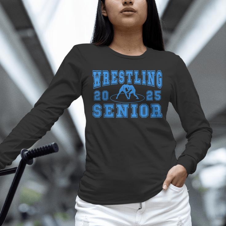 Wrestling Senior Night Wrestling Senior 2025 Graduation 44 Unisex Long Sleeve T-Shirt