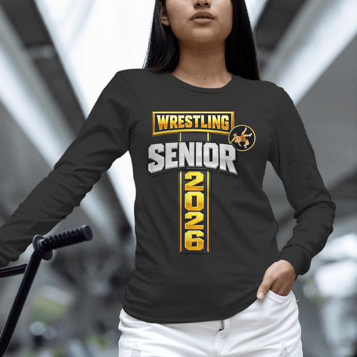 Wrestling Senior Night Senior 2026 Faith Cross Graduation Unisex Long Sleeve T-Shirt