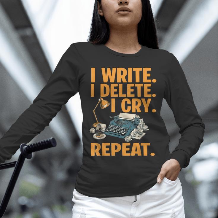 I Write Book Writer Author Book Writing Novelist Unisex Long Sleeve T-Shirt