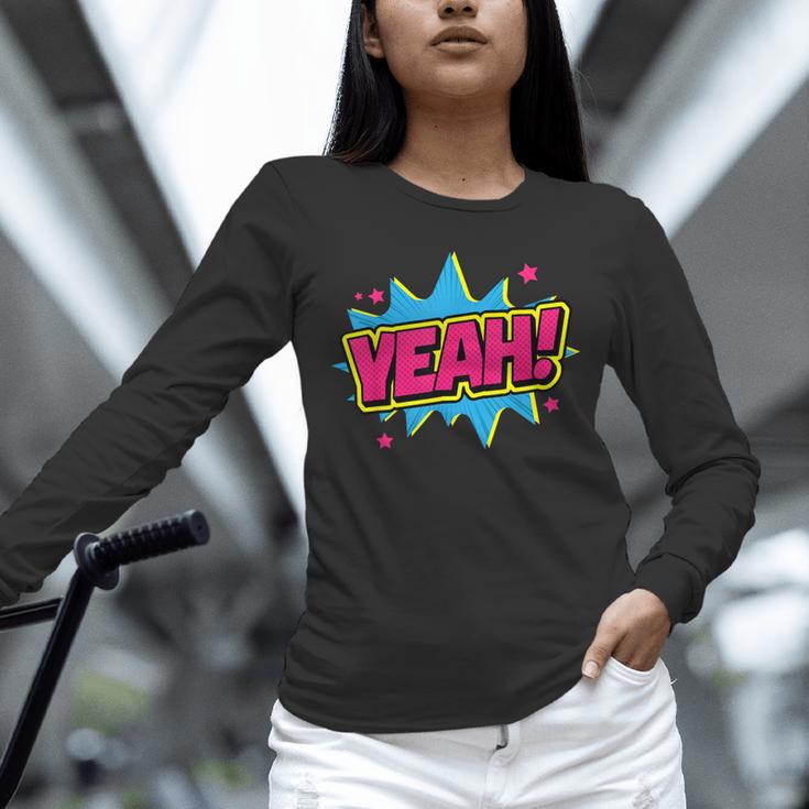 Yeah Comic Comic Book Graphic Unisex Long Sleeve T-Shirt Yeah Comic Comic Book Graphic Unisex Long Sleeve T-Shirt