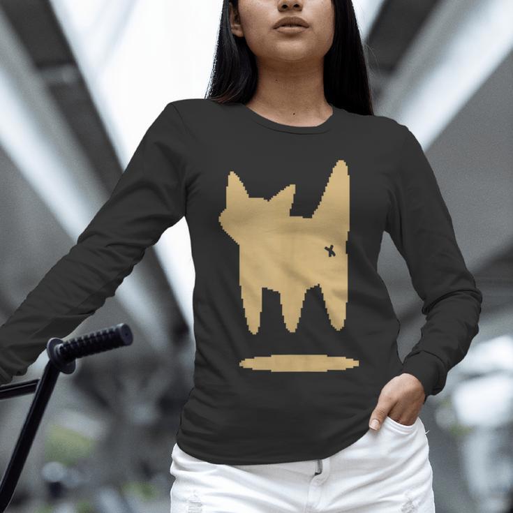 Yk2 Cat With Tomboy Tail 90s Nostalgia Downtown Indie Unisex Long Sleeve T-Shirt