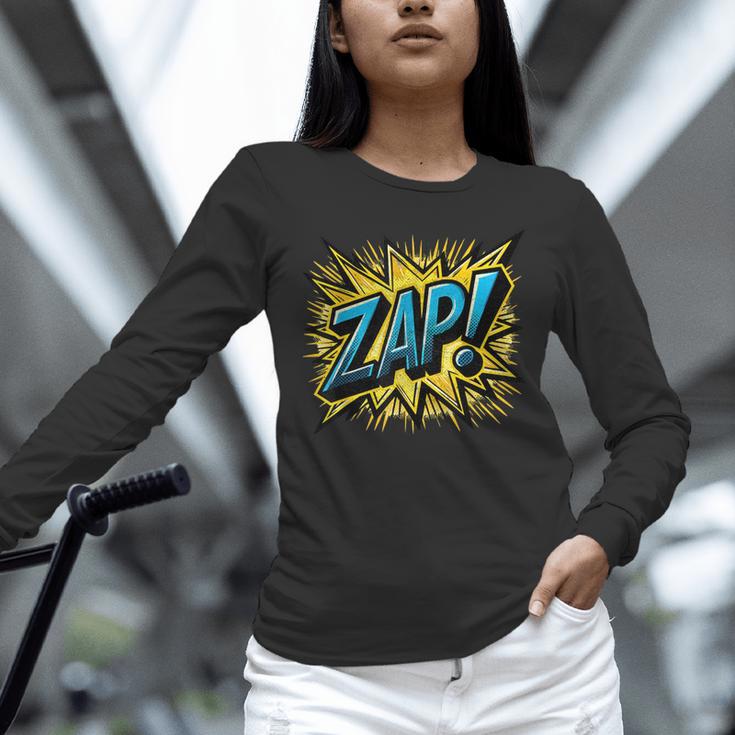 ZAP Comic Book Retro Artwork – Cartoon Collector Unisex Long Sleeve T-Shirt ZAP Comic Book Retro Artwork – Cartoon Collector Unisex Long Sleeve T-Shirt