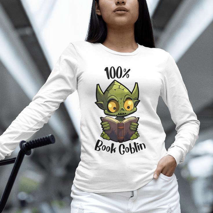 100 Book Goblin Cute Book Reader And Library Lover Unisex Long Sleeve T-Shirt 100 Book Goblin Cute Book Reader And Library Lover Unisex Long Sleeve T-Shirt