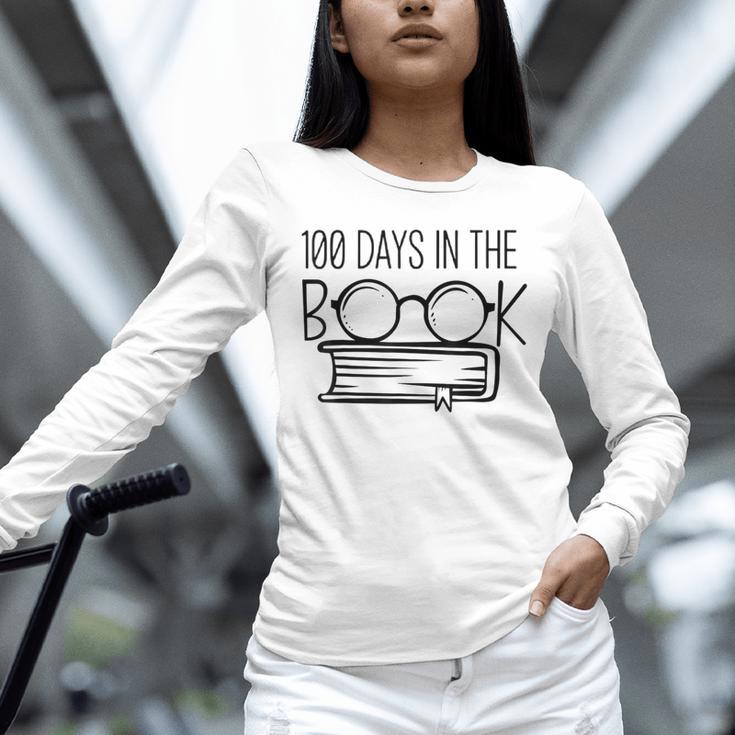 100 Days Of SCHOOKBook Nerd Book Lover Reading Librarian Boo Unisex Long Sleeve T-Shirt