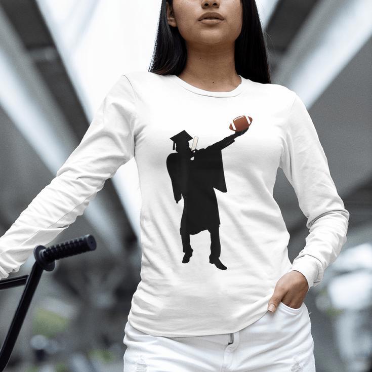 2019 Football Graduation Dab Shirt- Dabbing Graduate Unisex Long Sleeve T-Shirt
