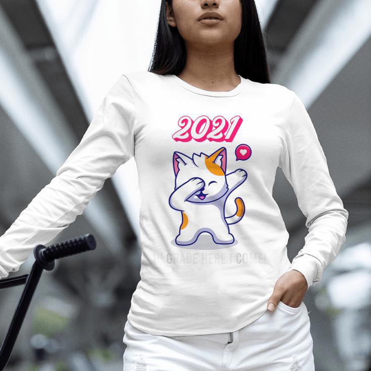 2021 Kindergarden Graduation Celebration Dapping Cat For Men Women Kids Unisex Long Sleeve T-Shirt