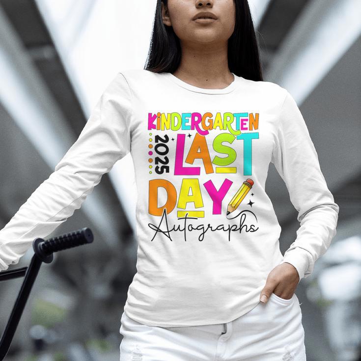 2025 Last Day Of School Autograph Kindergarten Graduation Unisex Long Sleeve T-Shirt