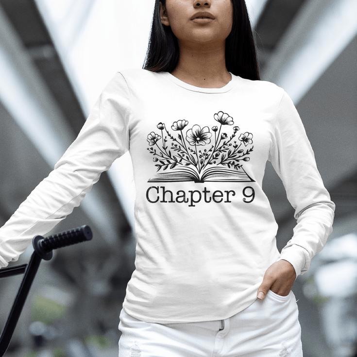 9th Birthday Chapter 9 Reading Book Lover 9 Year Old Unisex Long Sleeve T-Shirt