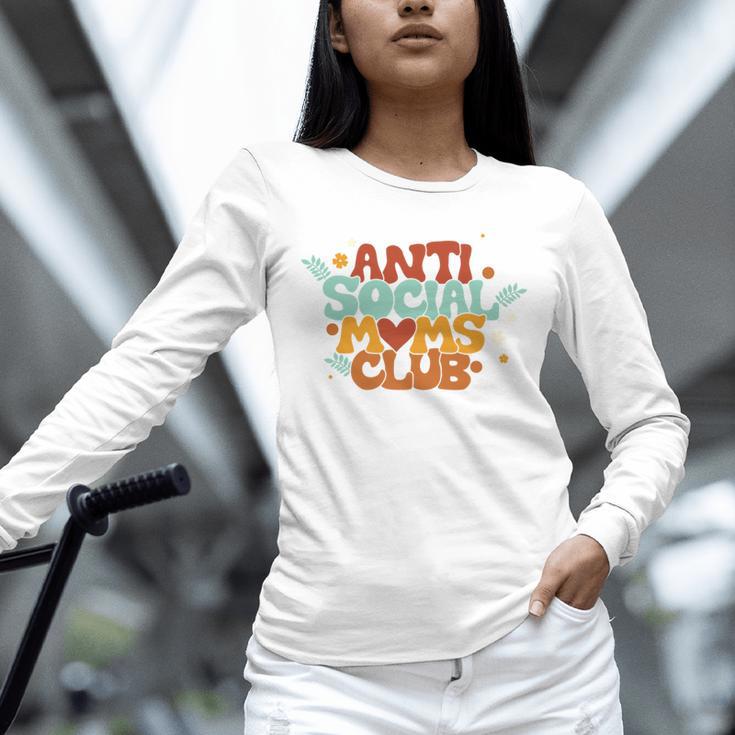 Antisocial Moms Club Introvert Mom Mothers Introverted Retro Unisex Long Sleeve T-Shirt
