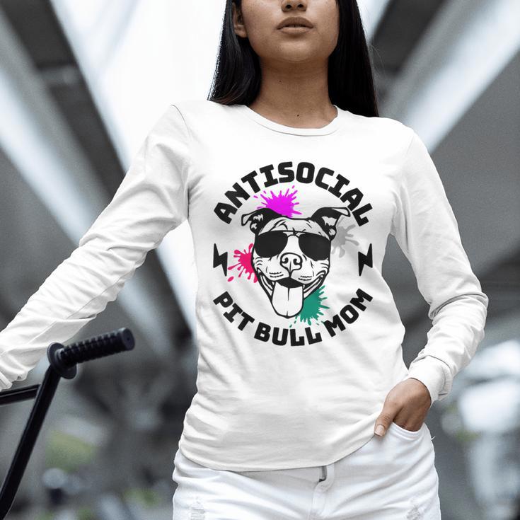 Antisocial Pit Bull Mom Pittie Introvert Dog Lover Pit Bull Unisex Long Sleeve T-Shirt Antisocial Pit Bull Mom Pittie Introvert Dog Lover Pit Bull Unisex Long Sleeve T-Shirt