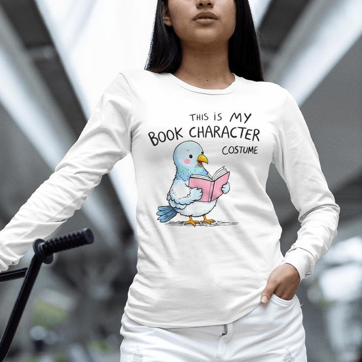 This Is My Book Character Costume I Pigeon Reading Tee Unisex Long Sleeve T-Shirt