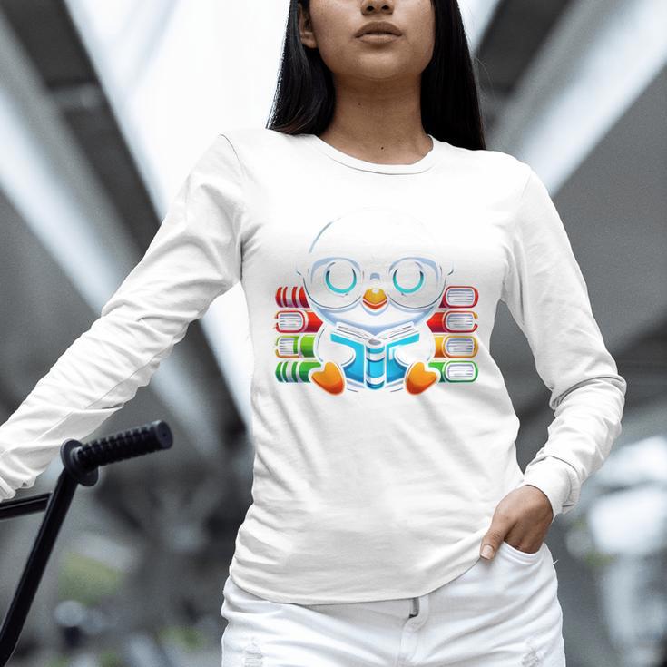 Book Lover Reading Penguin Unisex Long Sleeve T-Shirt