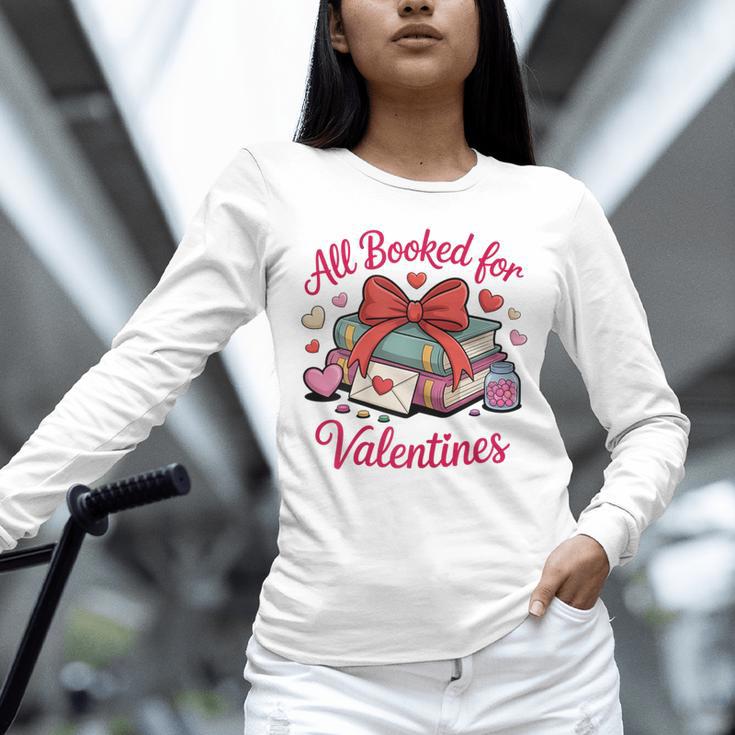 All Booked For Valentines Book Lover Teachers Unisex Long Sleeve T-Shirt All Booked For Valentines Book Lover Teachers Unisex Long Sleeve T-Shirt
