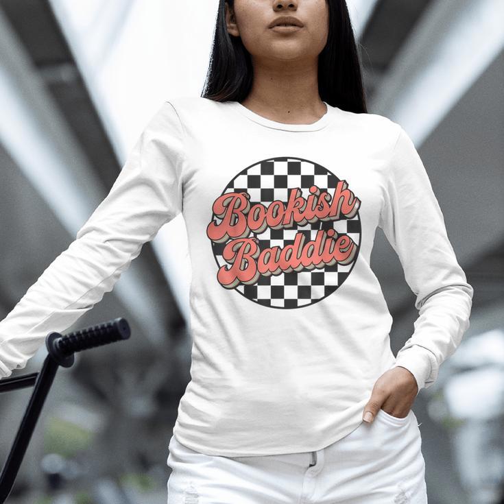Bookish Baddie Retro Aesthetic Typography Unisex Long Sleeve T-Shirt Bookish Baddie Retro Aesthetic Typography Unisex Long Sleeve T-Shirt