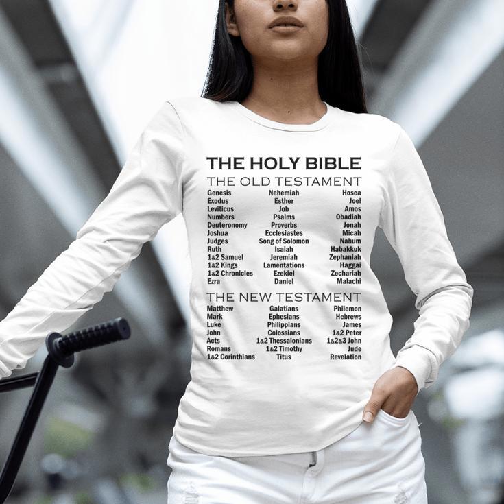 The Books Of The Bible Old And New Testament Complete List Unisex Long Sleeve T-Shirt