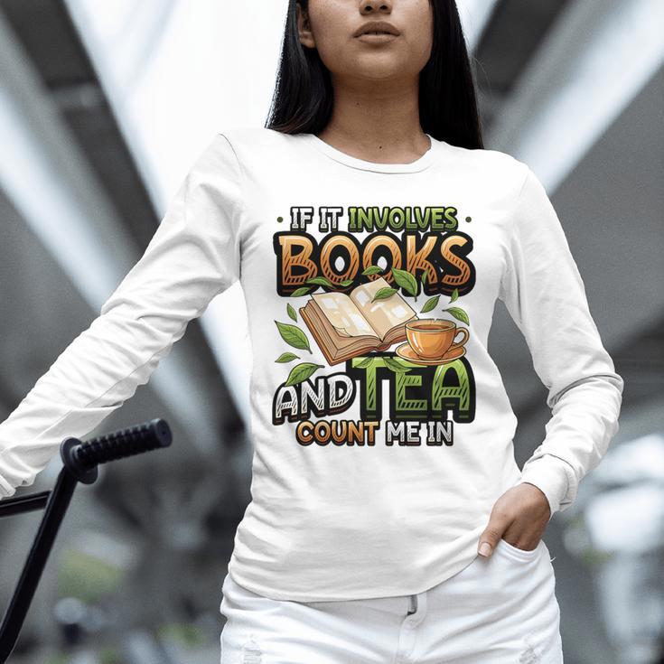 Bookworm If It Involves Books And Tea Lover Reading Premium Tri-Blend Unisex Long Sleeve T-Shirt