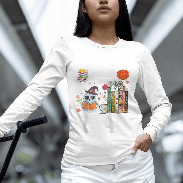 Carve Out Time To Read Halloween Ghost Books Raglan Baseball Tee Unisex Long Sleeve T-Shirt Carve Out Time To Read Halloween Ghost Books Raglan Baseball Tee Unisex Long Sleeve T-Shirt