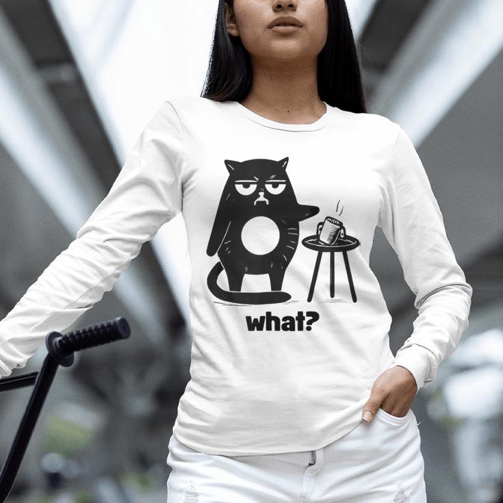 Cat What Humor Introvert Anti-Social Unisex Long Sleeve T-Shirt Cat What Humor Introvert Anti-Social Unisex Long Sleeve T-Shirt