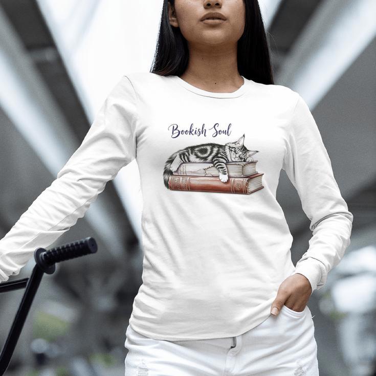 Cat Life Books And Cats Cat Lover Cat Mom Book Lovers Unisex Long Sleeve T-Shirt Cat Life Books And Cats Cat Lover Cat Mom Book Lovers Unisex Long Sleeve T-Shirt