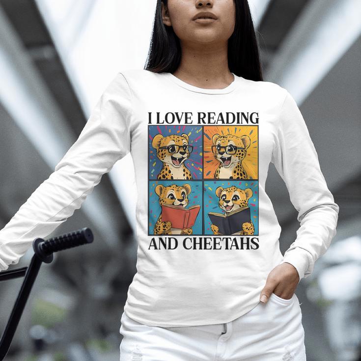 Cheetah Love Reading And Cheetahs Kids Bookworm Unisex Long Sleeve T-Shirt