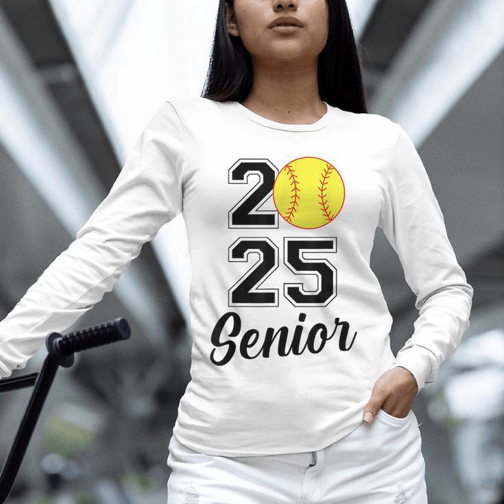 Class Of 2025 Softball Senior Graduation Graduate Women Unisex Long Sleeve T-Shirt