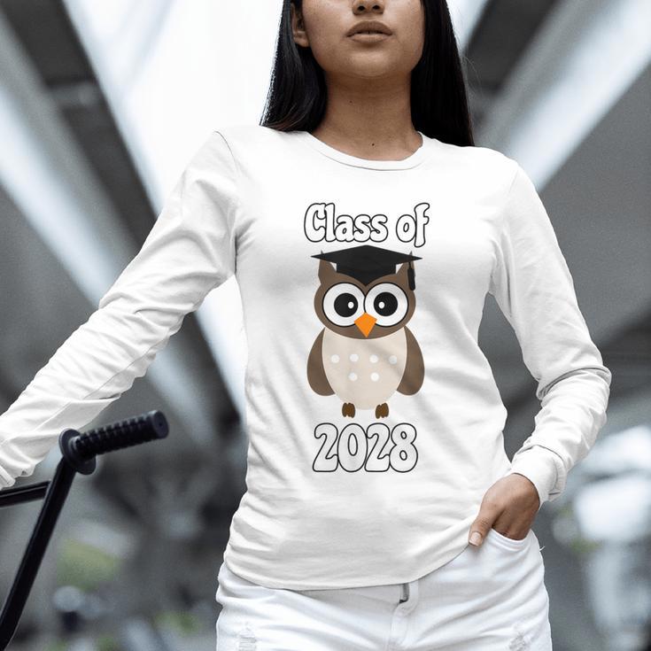 Class Of 2028 TShirt Back To School Graduation Year Boy Girl Unisex Long Sleeve T-Shirt