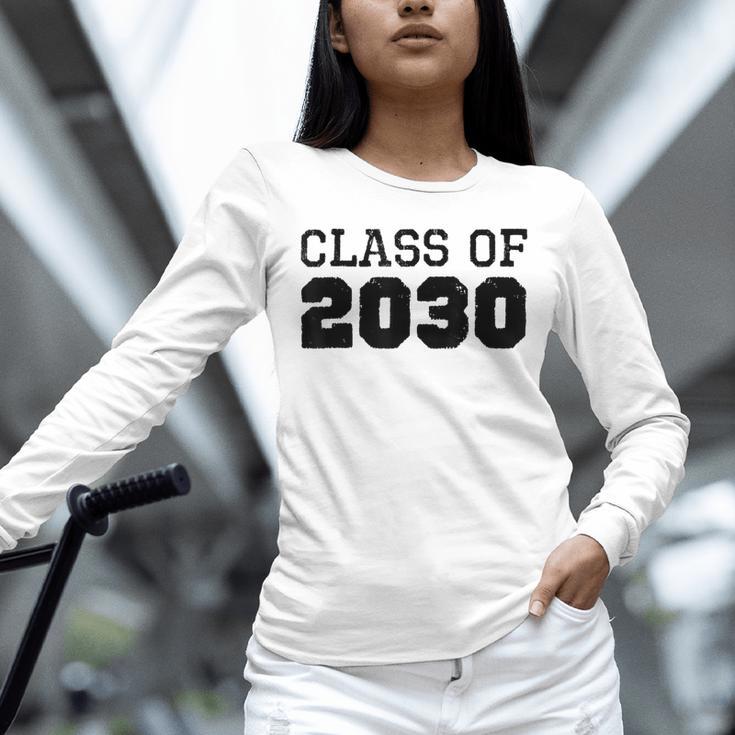 Class Of 2030 Future Graduation Vintage T-Shirt Unisex Long Sleeve T-Shirt