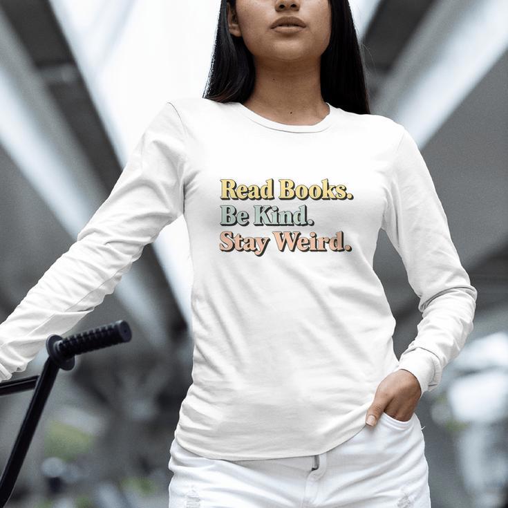 Classic Read Books Be Kind Stay Weird Positive Reader Premium Tri-Blend Unisex Long Sleeve T-Shirt Classic Read Books Be Kind Stay Weird Positive Reader Premium Tri-Blend Unisex Long Sleeve T-Shirt
