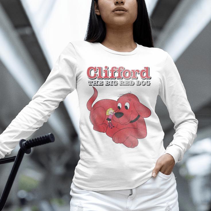 Clifford The Big Red Dog Clifford And Emily Book Cover Unisex Long Sleeve T-Shirt