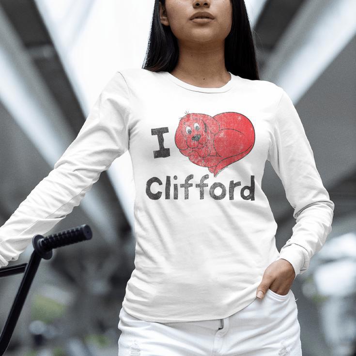 Clifford The Big Red Dog I Heart Clifford Childrens Books Unisex Long Sleeve T-Shirt