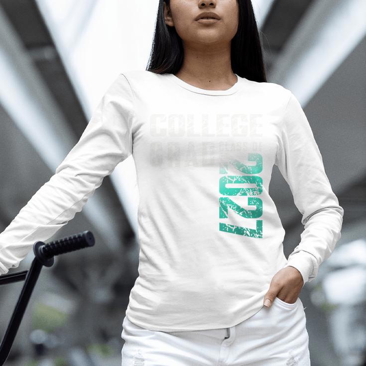 College Grad Class Of 2027 Graduation Unisex Long Sleeve T-Shirt
