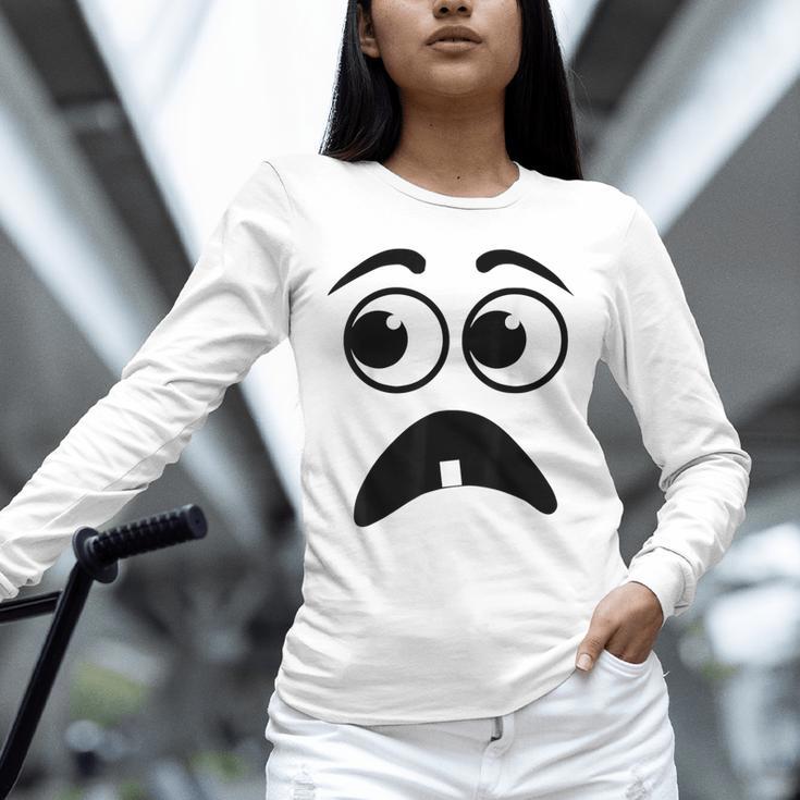 Creepy Face Carrot Halloween Book Character Costume Unisex Long Sleeve T-Shirt