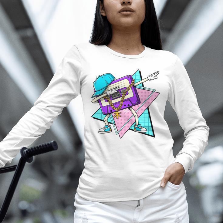 Dabbing Cassette Tape 70s 80s 80s Outfit Nostalgia Unisex Long Sleeve T-Shirt Dabbing Cassette Tape 70s 80s 80s Outfit Nostalgia Unisex Long Sleeve T-Shirt