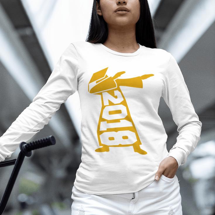 Dabbing Graduation Class Of 2018 T-Shirt School Colors Unisex Long Sleeve T-Shirt