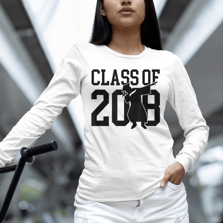 Dabbing Graduation Shirt Class Of 2018 Unisex Long Sleeve T-Shirt