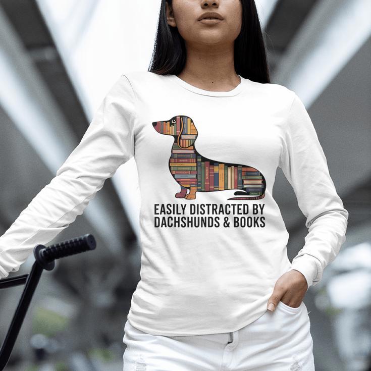 Dachshund Dog Dachshund Decor Books Nerds Dachshund Unisex Long Sleeve T-Shirt Dachshund Dog Dachshund Decor Books Nerds Dachshund Unisex Long Sleeve T-Shirt
