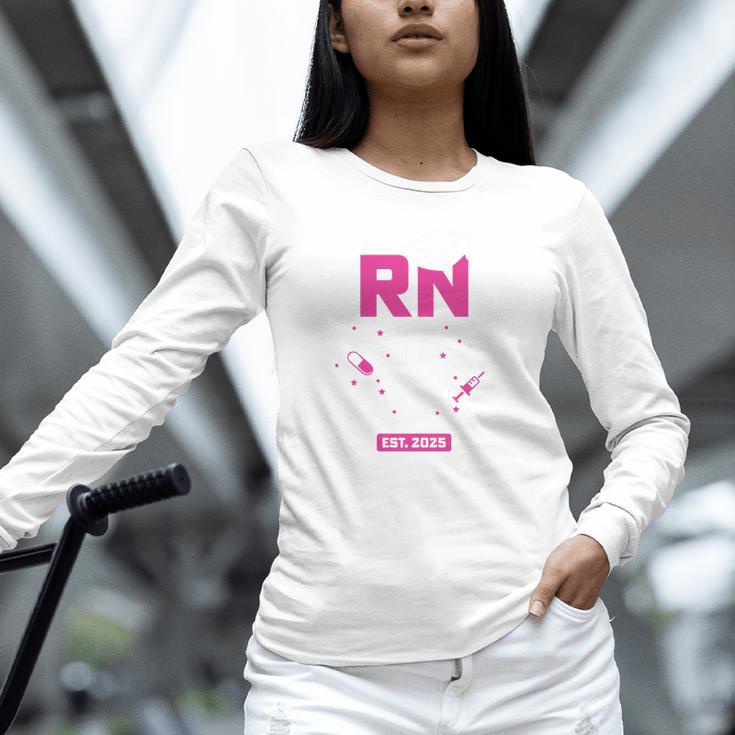 Earned It RN 2025 Nurse Graduation Nursing School Graduate Premium Tri-Blend Unisex Long Sleeve T-Shirt