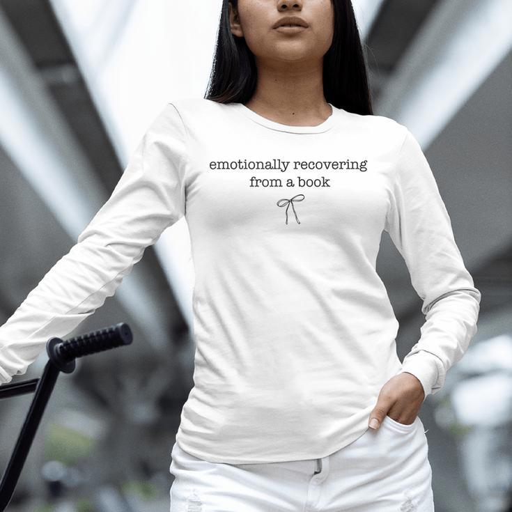Emotionally Recovering From a Book Subtle Book Lover Unisex Long Sleeve T-Shirt