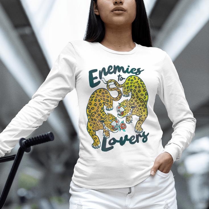 Enemies To Lovers Jaguar Tee Romance Book Plot Device Trope Unisex Long Sleeve T-Shirt